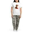 thumbnail image 4 of CafePress - Dachshund Christmas Women's Light Pajamas - Women's Short Sleeve Print T-Shirt and Pants Light Cotton Pajama Set, 4 of 7