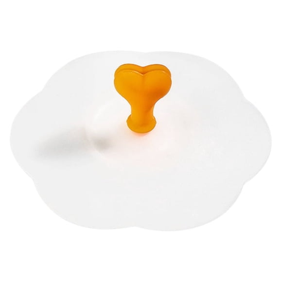 Cubierta de taza de silicona Toystoory Gel de Sílice Naranja Transparente