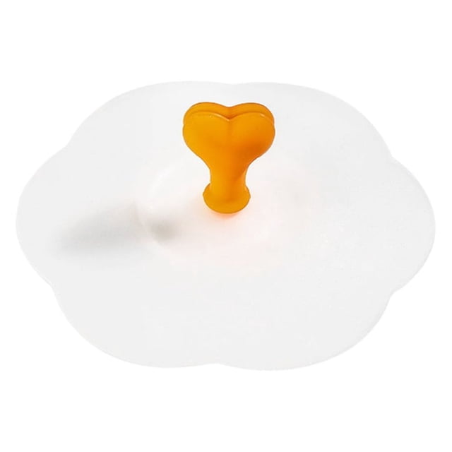 Cubierta de taza de silicona Toystoory Gel de Sílice Naranja Transparente