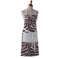 thumbnail image 2 of Cotton Apron - Zebra Print - Kitchen BBQ Restaurant Cooking Painters Artists - Full Apron or Waist Apron, 2 of 5