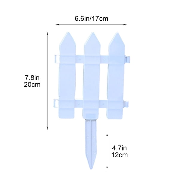 Plastic Fence PVC Fence Garden Rural Courtyard Outdoor Vegetable Garden Fence