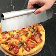 thumbnail image 6 of Uxcell Pizza Cutter Stainless Steel Shredder Razor for Pastry Dough 11.8"x1"x3.9"(L*W*H), 6 of 6