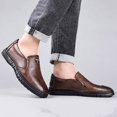 thumbnail image 4 of Mens Walking Loafers Fashion Casual Comfortable Work Oxford Dress Shoes Leather Slip on Oxfords, 4 of 8
