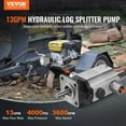 thumbnail image 2 of VEVOR Hydraulic Wood Log Splitter Pump Kit, 13 GPM, 2 Stage 4000 PSI Aluminum Hydraulic Gear Pump, with Coupling Installation Base 1/2'' NPT Outlet 3600 RPM, 2 of 9