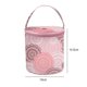 thumbnail image 3 of Bolsa de hilo floral para tejer a crochet con cremallera Organizador de almacenamiento de hilo Tambor de almacenamiento Rosa, 3 of 9