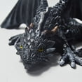 thumbnail image 2 of Gran dragón agazapado dragón gótico adornos artesanales de resina decorativa de Halloween, 2 of 5