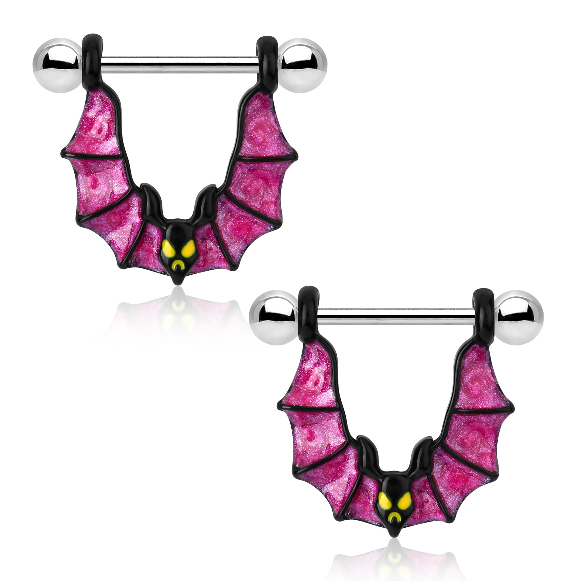 14G Bat Wing Nipple Ring/nipple Piercing/nipple Jewelry/nipple