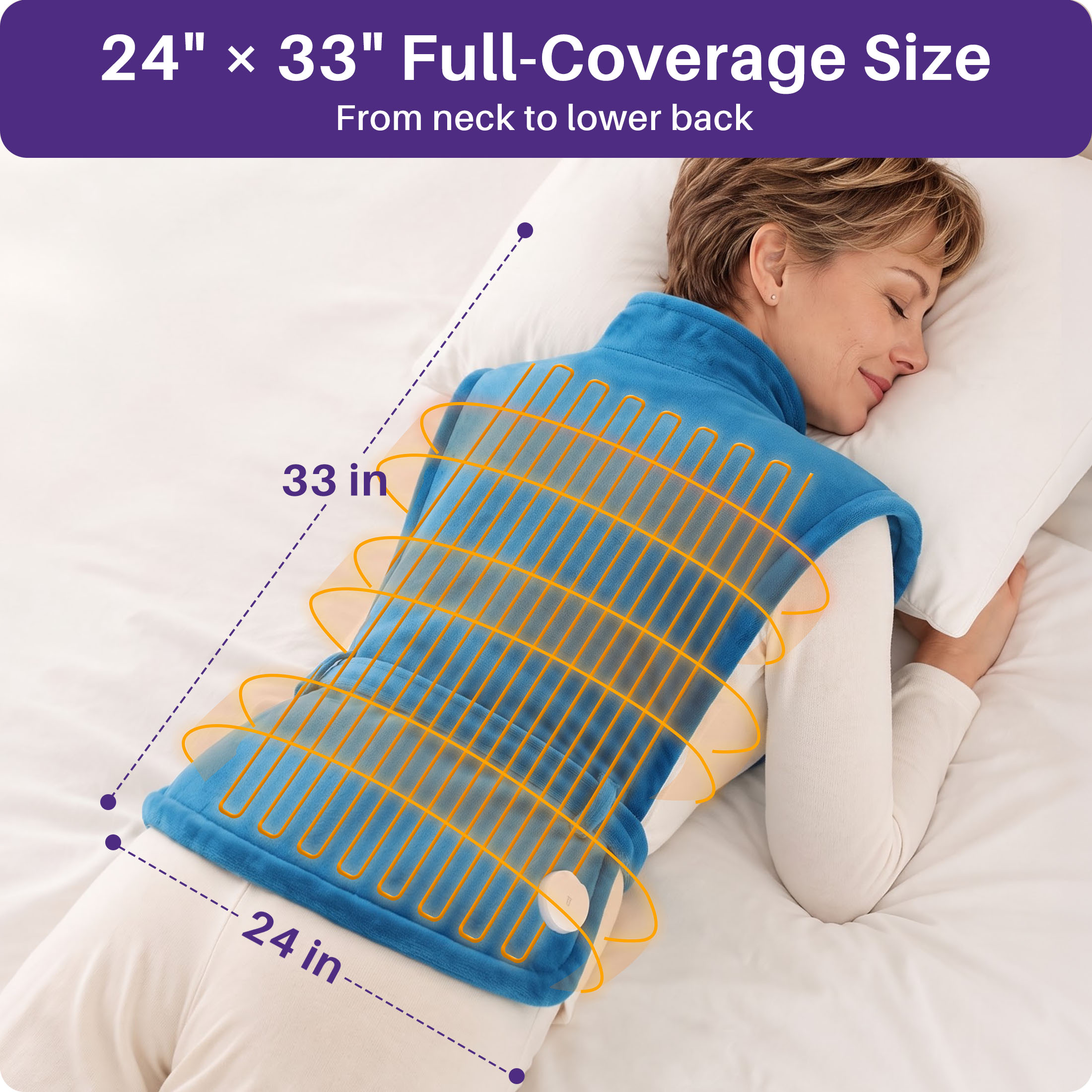 Kekoy Wearable Heating Pad 24" x 33" With Detachable Belt photo 7