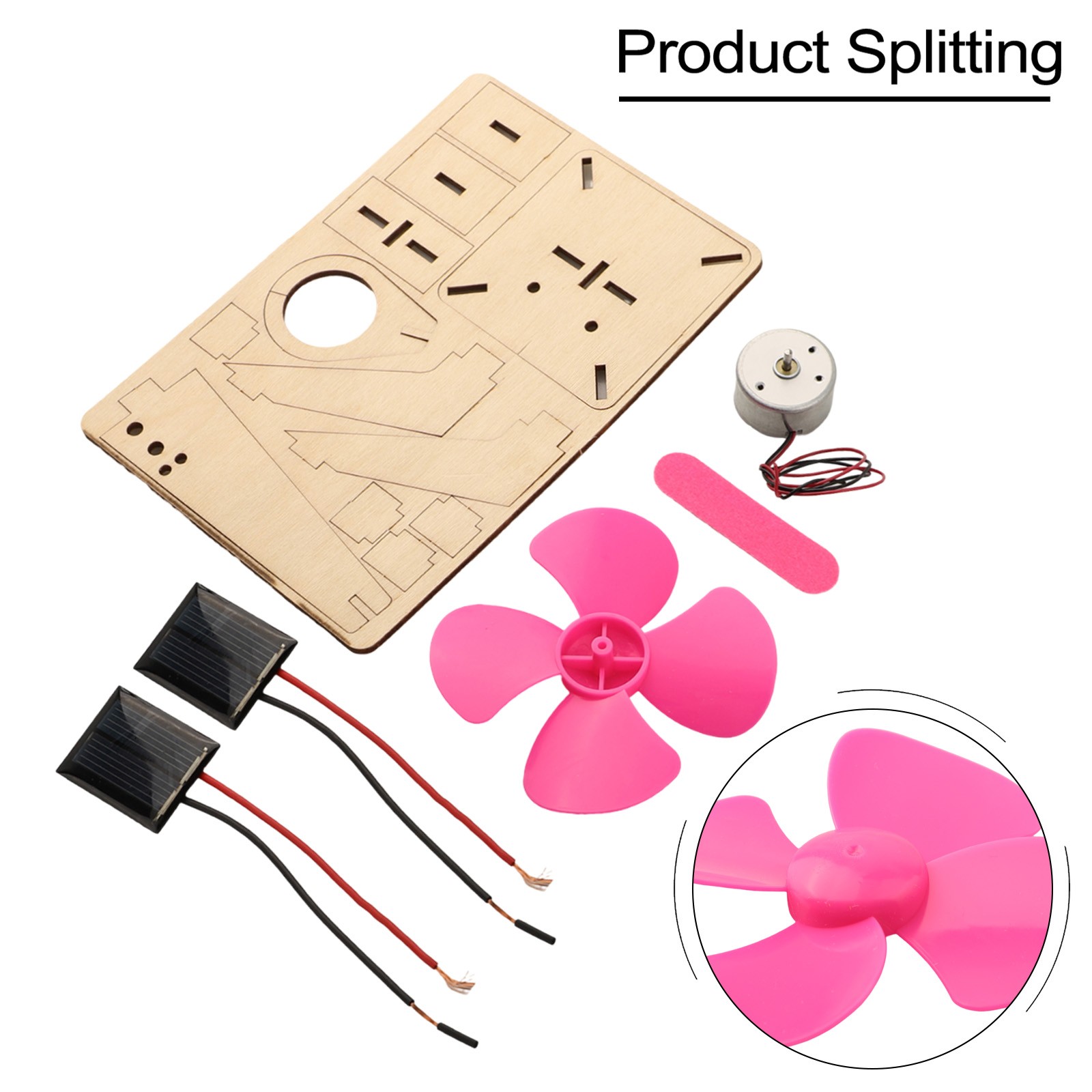 Educational DIY Solar Panel Kit Fun Fans Powered by Solar Energy for Kids