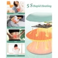 thumbnail image 6 of TeSabMi Cordless Heating Pad for Period Cramps, 6 Heat Setting, 6 Massage Modes, Gifts for Women Her Birthday Christmas Green, 6 of 8
