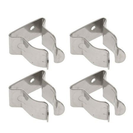 

4Pc Stainless Steel Marine Clip Spring Clamps 5/8Inch To 1Inch Snap Hooks Holder