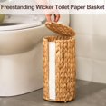 thumbnail image 2 of Cesta de almacenamiento de papel higiénico FairyHaus Wicker Water Jacinth, 2 of 9