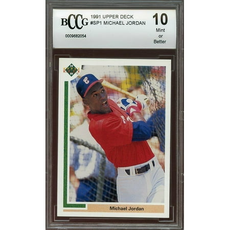 1991 Upper Deck Baseball Card Set - 1991 upper deck #sp1 MICHAEL JORDAN white sox baseball rookie card BGS BCCG 10