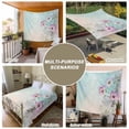thumbnail image 6 of Pink Floral Tapestry for Bedroom Wall Hanging Tapestry, Spring Botanical Pastoral Vintage Country Ceiling Backdrop Tapestries Poster Blanket Wall Decor for Teens Room Living Room Dorm 59" x 90", 6 of 8