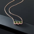 thumbnail image 4 of Gem Stone King 2.85 Ct Oval Green Mystic Topaz 18K Rose Gold Plated Silver Necklace, 4 of 4