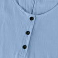 thumbnail image 7 of Mohiass Cotton Linen Dresses for Women 2025 Summer Casual V Neck Sleeveless Maxi Dress Flowy Beach Vacation Travel Dress Blue 2XL, 7 of 7