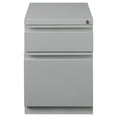 thumbnail image 1 of Pemberly Row 20"D Mobile Pedestal File 2-Drawer Filing Cabinet Box/File - Silver, 1 of 7