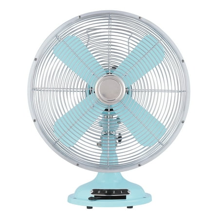 

Better Homes & Gardens 12 Retro 3-Speed Metal Table Fan Mint