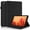 Black, variant on Tree of Life Embossed Case for Samsung Galaxy Tab A7 Lite Stand, Card Slots, Stylus Loop Black
