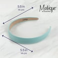 thumbnail image 5 of Motique Accessories 1 Inch Vegan Leather Headband for Women and Girls (Pale Blue), 5 of 5