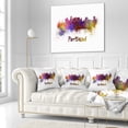 thumbnail image 3 of Designart Portland Skyline - Cityscape Throw Pillow - 16x16, 3 of 5