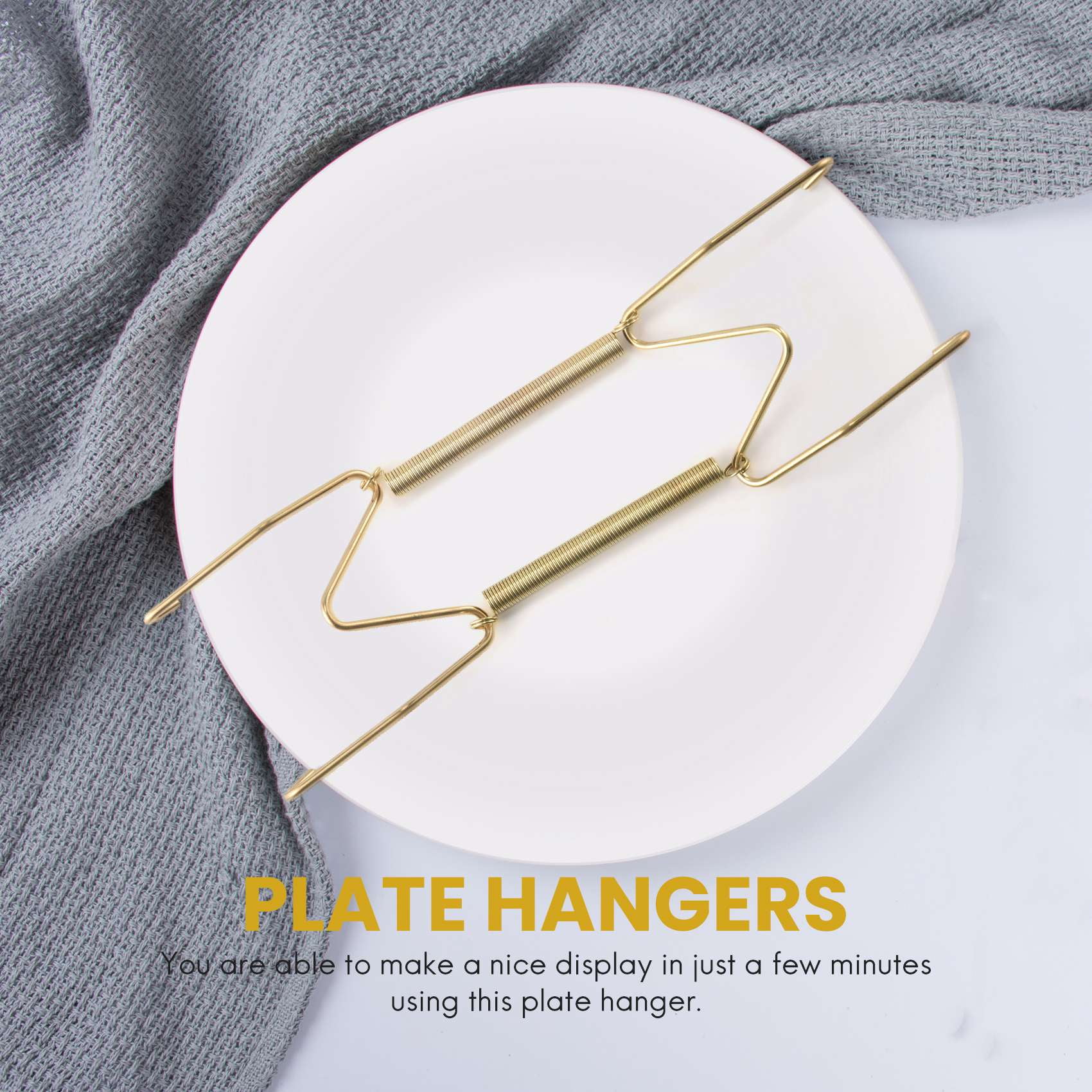 Buy 10 Pack Plate Hangers, 6 Inch Wall Plate Hangers and 10 Pack Wall