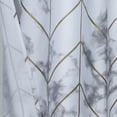 thumbnail image 5 of Luxe Marble Metallic Printed 100% Cotton 70" x 72" Shower Curtain in Silver, 5 of 5