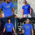 thumbnail image 3 of Greenyef Graphics I Paused My Game to Be Here Gamer Gift Funny Tee Men's T-Shirt Style-14 (Royal Blue & Yellow, X-Large), 3 of 6