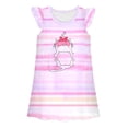 thumbnail image 2 of WhouRiu Girls Summer Cartoon Graphic Dresses Sleeveless Flutter Sleeve Crew Neck Dress Kids Comfortable Cute Party Nightgown,5-6 Years, 2 of 3