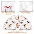 thumbnail image 4 of Rocae Bulldog Face for Christmas Tree Skirt with Pom Pom Trim for Holiday Party for Holiday Home Decor Indoor Outdoor-48", 4 of 7