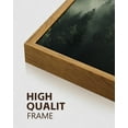 thumbnail image 6 of SHENIFY Green Fog Pine Tree Forest Canvas Wall Art Modern Artwork Prints Decor - 16x24in3pcs Brown Framed, 6 of 7