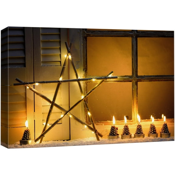 wall26 Canvas Wall Art Merry Christmas Pictures Home Wall Decorations for Bedroom Living Room Paintings Canvas Prints Framed - 24x36 inches