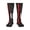 2 Black-1, variant on Women's Knee High Socks Thin Red Firefighter Line America Flag Thermal Soft Knee Long Socks