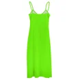 thumbnail image 4 of Super Bright Fluorescent Green Neon Sleeveless Dress womans clothing short dresses daring Dress, 4 of 5