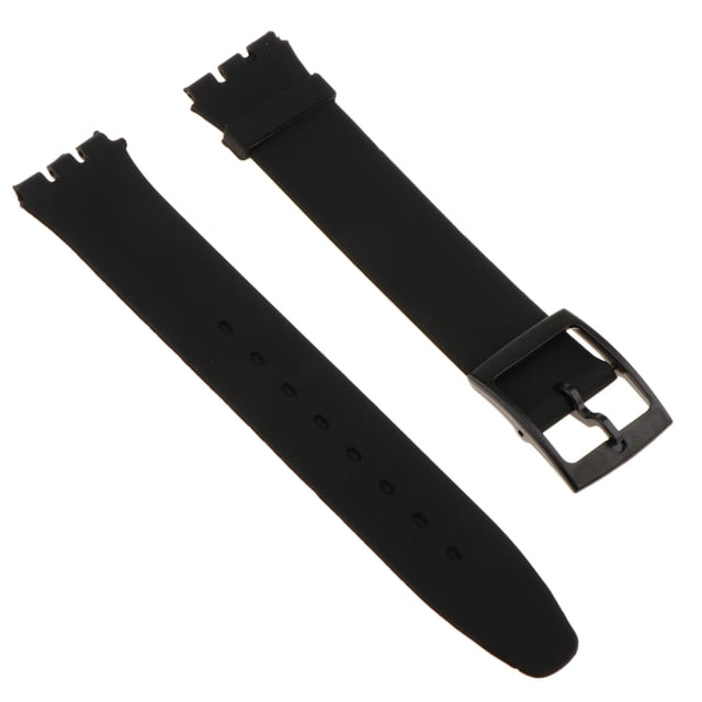Correa de caucho de silicona suave impermeable de liberación rápida Sunnimix 16 mm Negro Banda de reloj deportivo de silicona