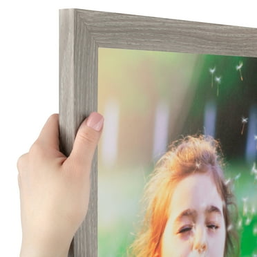 ArtToFrames 9x9 Inch Natural Picture Frame, This Brown MDF Poster Frame is Great for Your Art or Photos, Comes with Regular Glass (4300)