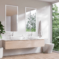 thumbnail image 2 of Modern Mirrors Vera Lighted Bathroom Vanity Mirror with Diffused Dimmable Daylight LED Lighting, 2 of 7