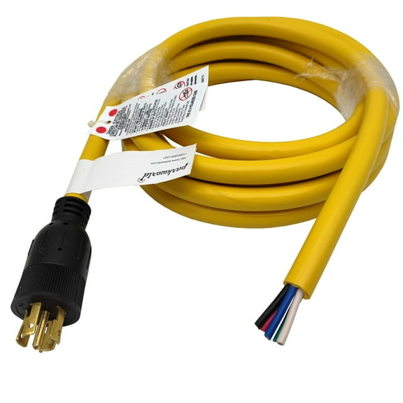Parkworld 63753 NEMA L21-20 Plug Male with SJTW (5) 12AWG, UL Listed (15FT)