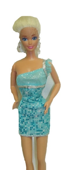 barbie with blue dress