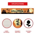 thumbnail image 3 of 4 piezas de decoraciones para caminos de mesa de Halloween - 72 x 13 pulgadas con patrones de fantasmas de calabaza, camino de mesa, decoración para mesa de comedor, 3 of 5