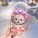 thumbnail image 2 of Botella Con Pajita Oso 1000 Ml Correa para El Hombro Al Aire Libre () Púrpura, 2 of 9