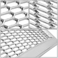 thumbnail image 3 of DNA Motoring GRF-OH-017-CH For 2005 to 2007 Ford F250 F350 F450 F550 Super Duty Badgeless Honeycomb Mesh Front Bumper Radiator Grille Grill w/ Frame 2006 Chrome, 3 of 5