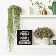 thumbnail image 6 of Zomyto 7x7 Inches Build Your Business Thank You Gifts Office Decor Funny Inspirational Desk Decor Gifts Boss Day Leader Staff Rustic Wooden Box Sign for Table Office Shelf Black, 6 of 6