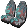 thumbnail image 2 of RYLABLUE Set of 2 Car Seat Covers Mandala Bohemian Pattern Vintage Round Medallion Abstract Flower Universal Auto Front Seats Protector Fits for Car,SUV Sedan,Truck, 2 of 5
