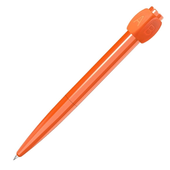 Orange 5Ml Decompression Rotating Answer Pen With Silent Bearing Fidget Spinner Style Ballpoint Pen 5.9 Inch