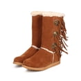 thumbnail image 5 of Liliana DD10 Women Suede Fur Lining Medallion Fringe Winter Boot, 5 of 5