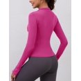 thumbnail image 2 of Camisa de entrenamiento LOMON para mujer, manga larga, ajuste seco, yoga y correr, 2 of 5