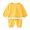 Yellow, variant on Vedolay Boys Sets Boy's 2 Piece Outfits Rib Knit Notched Neck Crop Long Sleeve Top and Floral Belted Pants Set,Dark Blue 18-24 Months