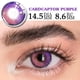 thumbnail image 1 of UYAAI-lentes de contacto de Color para Cosplay de Halloween, lentes de Anime, Genshin Impact, violeta, púrpura, 1 par, 1 of 4