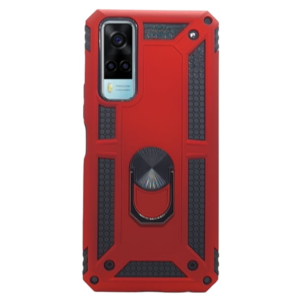 Funda Uso Rudo Cely Vesmir Para Vivo Y53s / Y33 Azul Marino Más 2 Micas De Cristal
